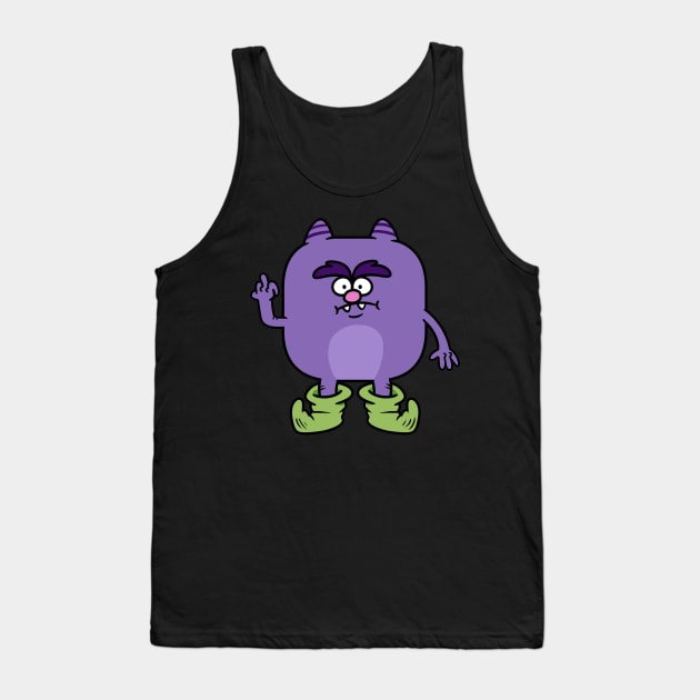 Pissed Off Purple Monster Tank Top by Get A Klu Comics